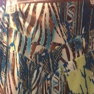 Tribal skirt with handkerchief hem